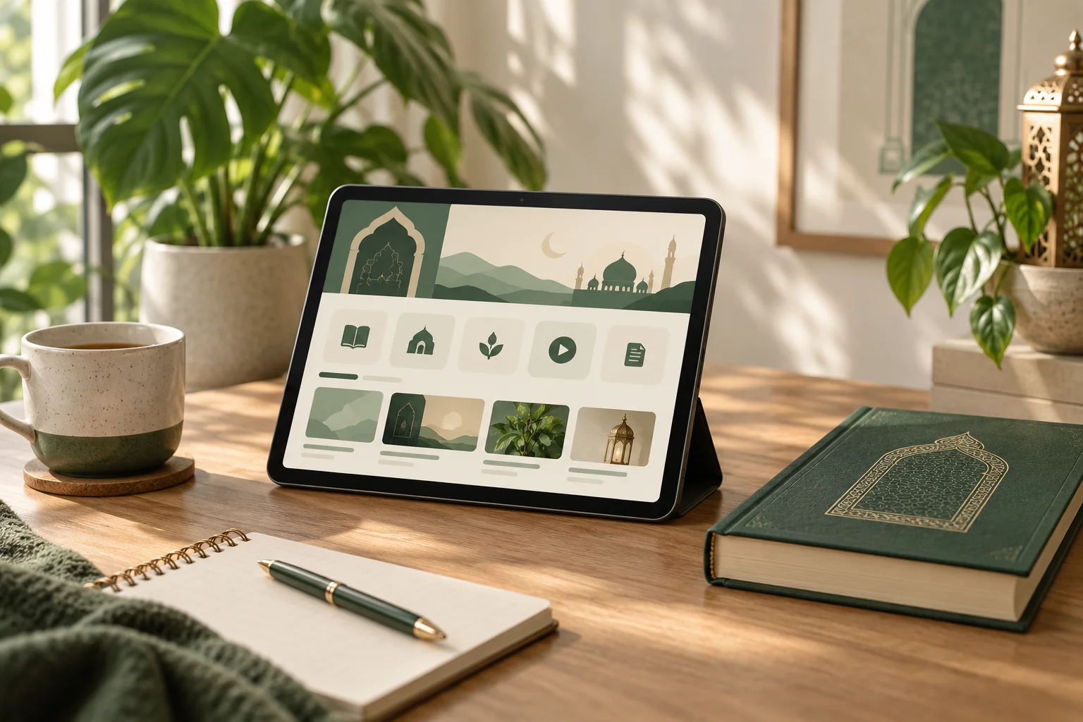 Ilustrasi AI konsep Taqwa Digital